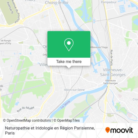 Naturopathie et Iridologie en Région Parisienne map