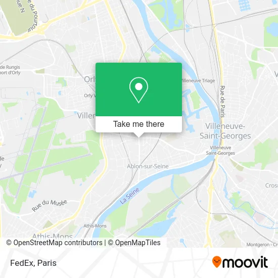 FedEx map