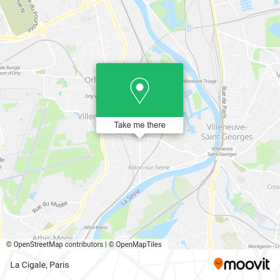 La Cigale map
