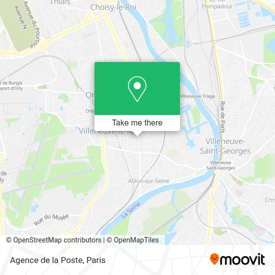 Agence de la Poste map