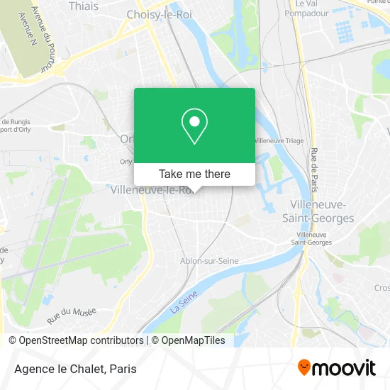 Agence le Chalet map