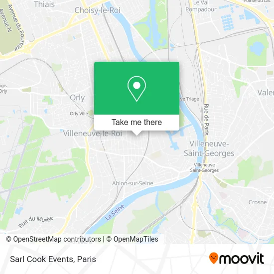 Sarl Cook Events map