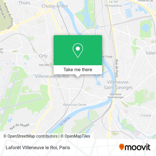 Laforêt Villeneuve le Roi map