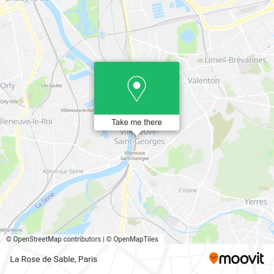 La Rose de Sable map