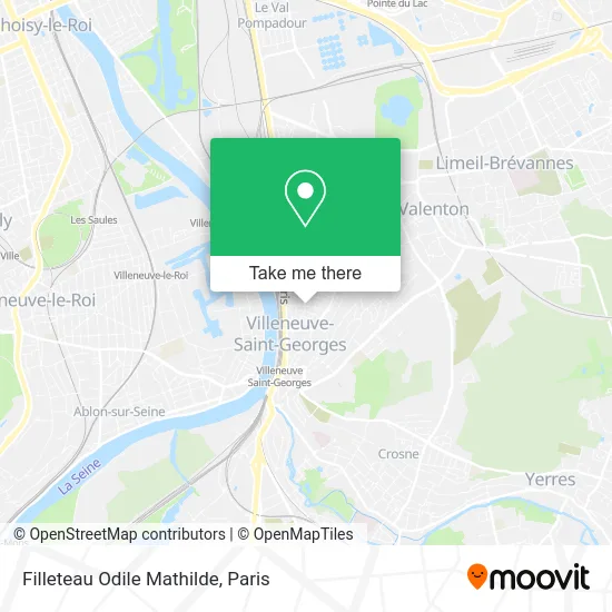 Filleteau Odile Mathilde map