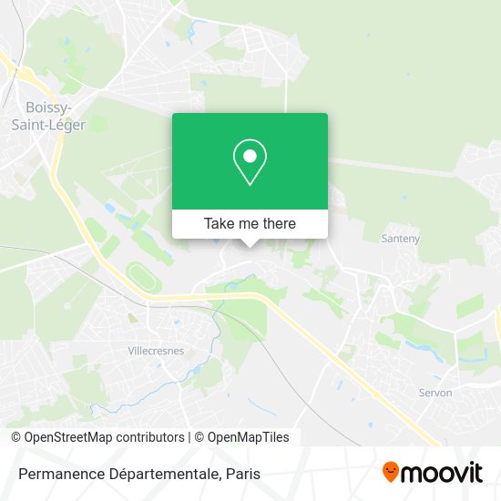 Permanence Départementale map