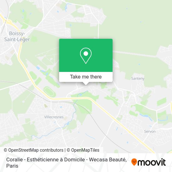 Coralie - Esthéticienne à Domicile - Wecasa Beauté map