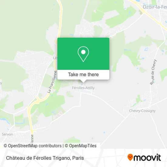 Château de Férolles Trigano map
