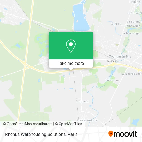 Rhenus Warehousing Solutions map
