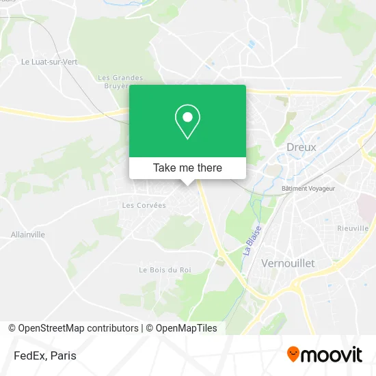 FedEx map