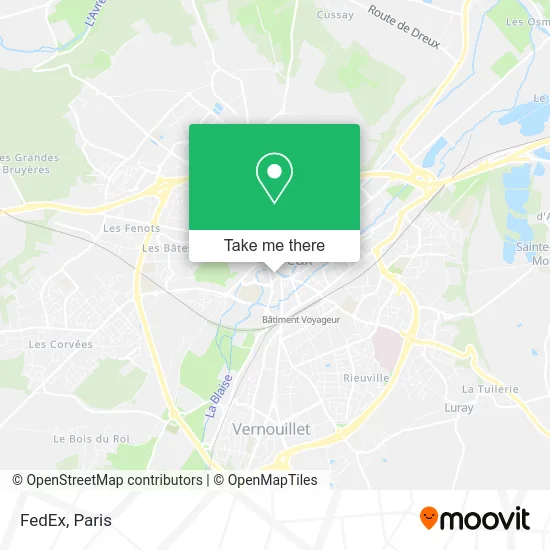 FedEx map
