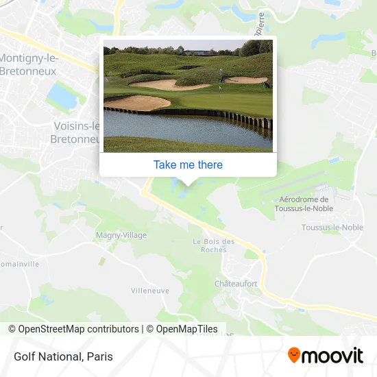 Golf National map
