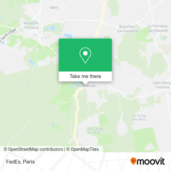 FedEx map