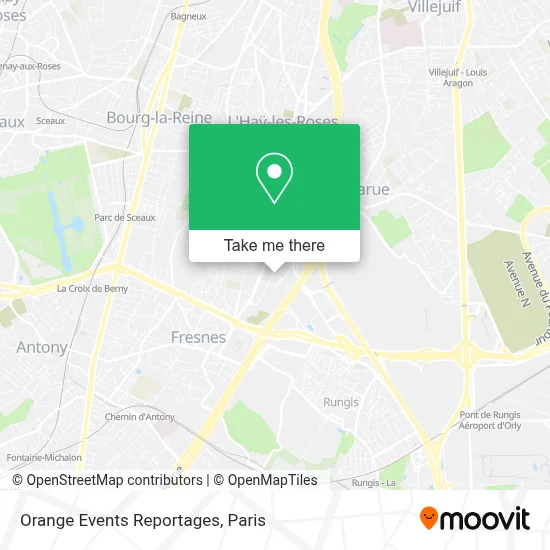 Orange Events Reportages map