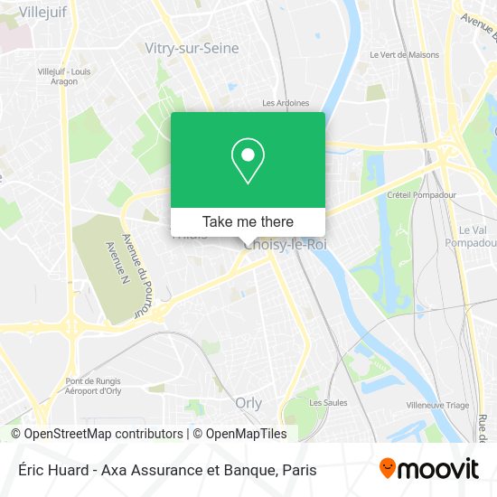 Éric Huard - Axa Assurance et Banque map