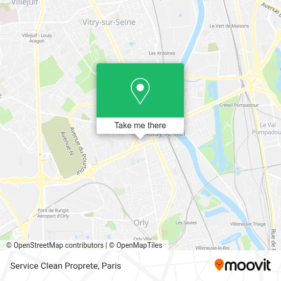 Service Clean Proprete map