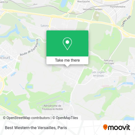 Best Western-the Versailles map