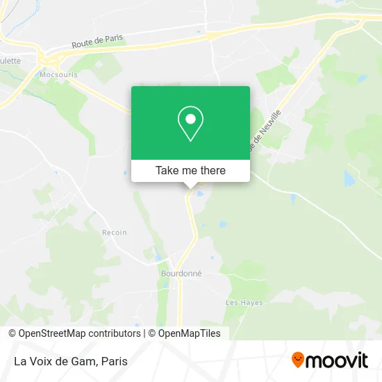 La Voix de Gam map