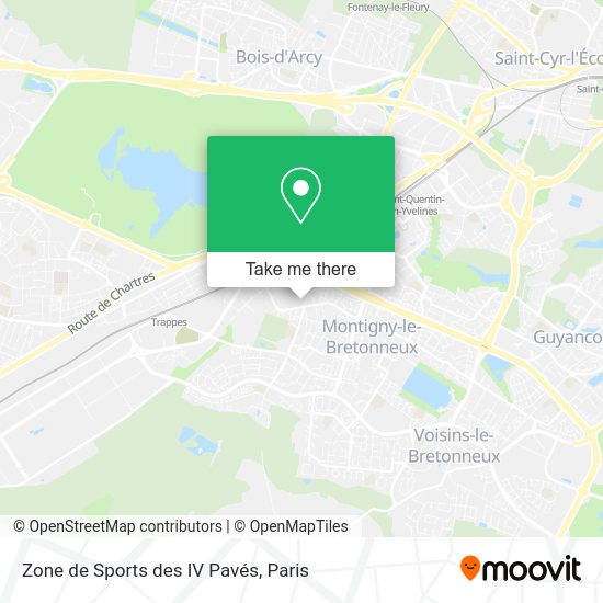 Zone de Sports des IV Pavés map