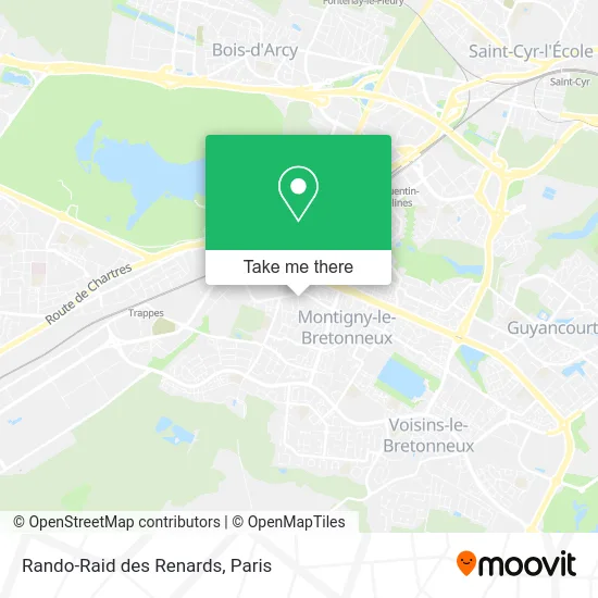 Rando-Raid des Renards map