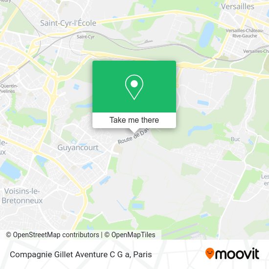 Compagnie Gillet Aventure C G a map