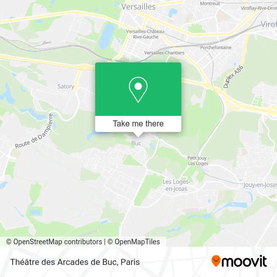 Théâtre des Arcades de Buc map