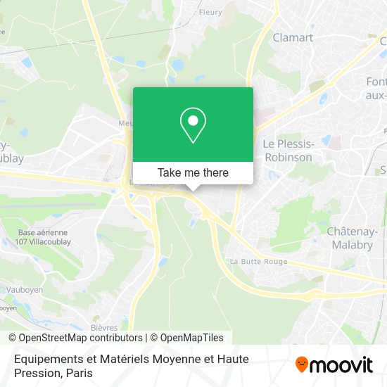 Equipements et Matériels Moyenne et Haute Pression map