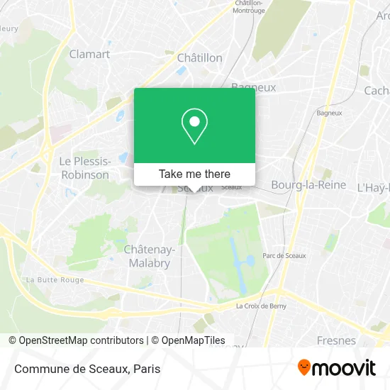 Commune de Sceaux map