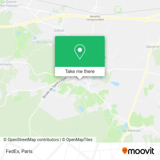 FedEx map