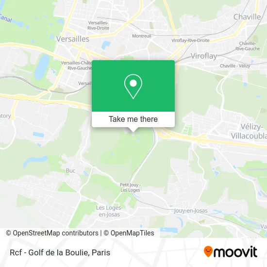 Rcf - Golf de la Boulie map