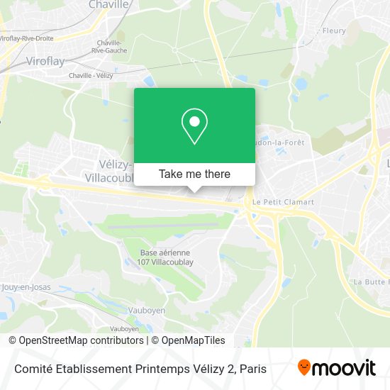 Comité Etablissement Printemps Vélizy 2 map