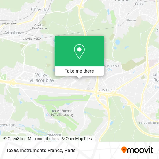 Texas Instruments France map
