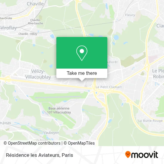 Résidence les Aviateurs map