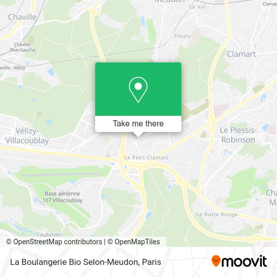 La Boulangerie Bio Selon-Meudon map