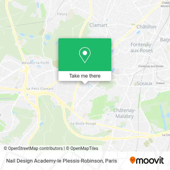 Nail Design Academy-le Plessis-Robinson map