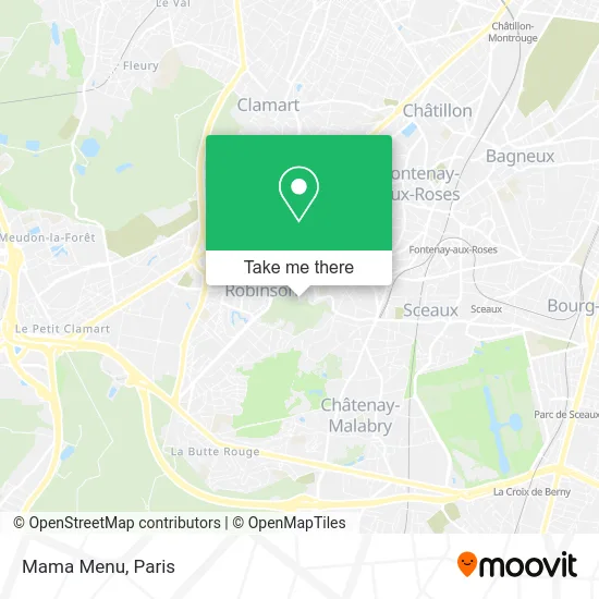 Mama Menu map