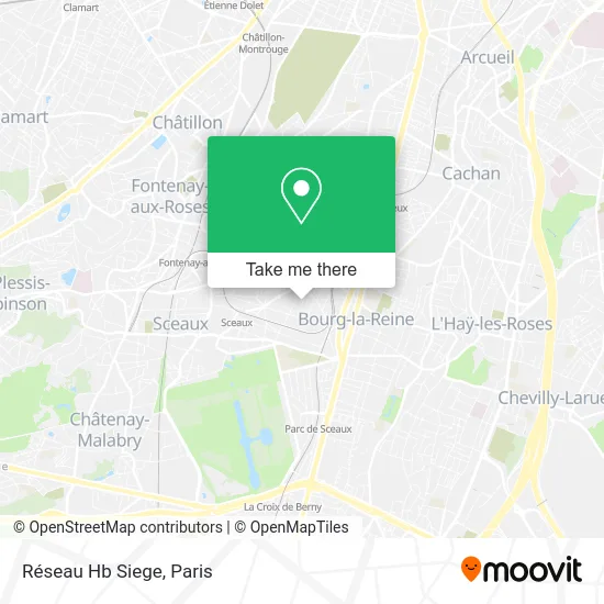 Réseau Hb Siege map