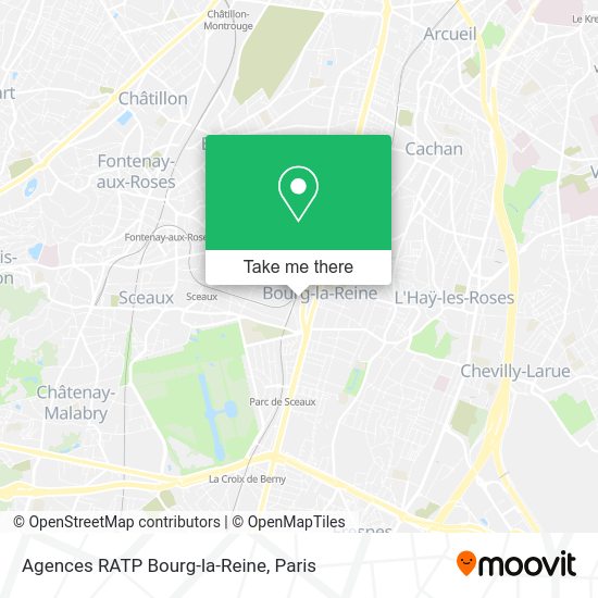 Agences RATP Bourg-la-Reine map