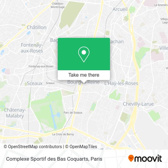 Complexe Sportif des Bas Coquarts map