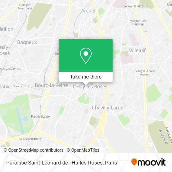 Paroisse Saint-Léonard de l'Ha-les-Roses map