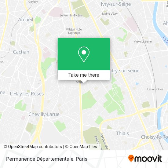 Permanence Départementale map
