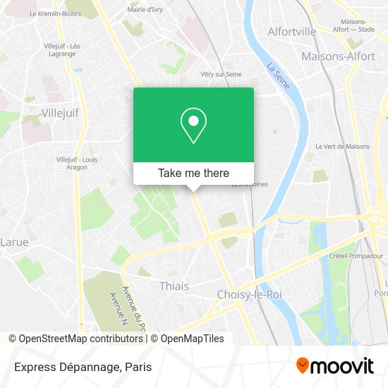 Express Dépannage map