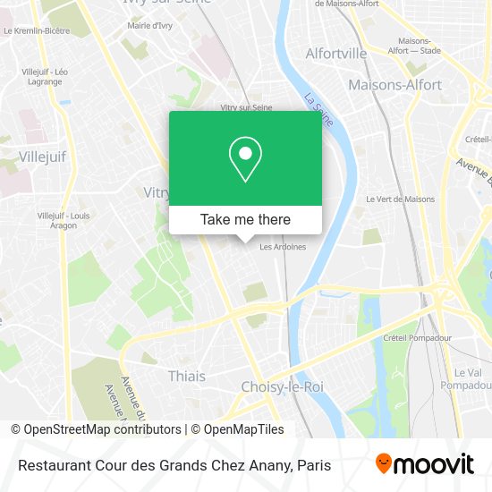 Restaurant Cour des Grands Chez Anany map