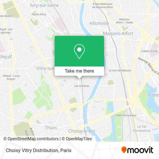 Choisy Vitry Distribution map