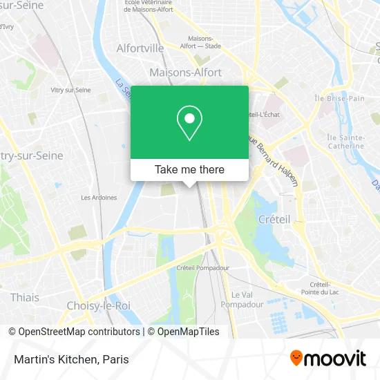 Martin's Kitchen map