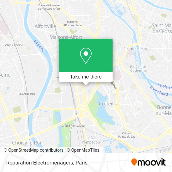 Reparation Electromenagers map