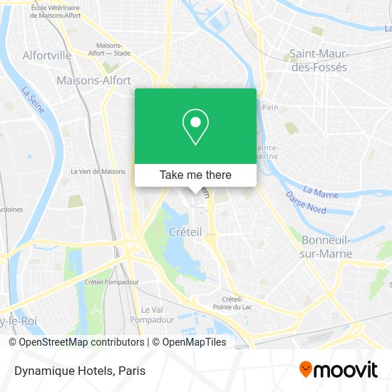 Dynamique Hotels map