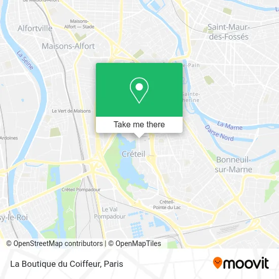 Mapa La Boutique du Coiffeur