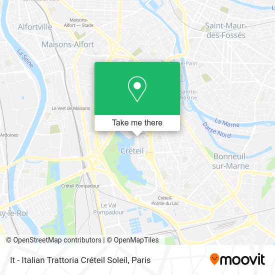 It - Italian Trattoria Créteil Soleil map