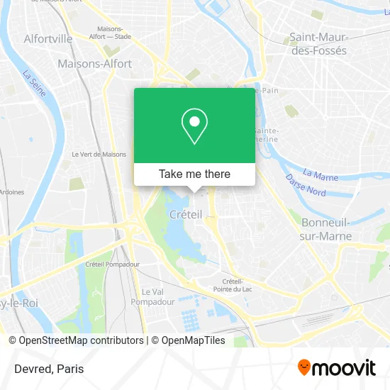 Mapa Devred